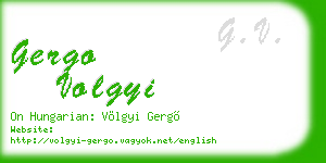 gergo volgyi business card